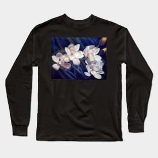 Orchid - Painting by Avril Thomas - Adelaide / South Australia Artist Long Sleeve T-Shirt